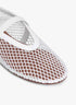 White - Ballet Flats In Fishnet - GLAM MODA